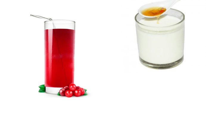 a glass of fruit drink or milk with honey before going to bed to cure beer addiction